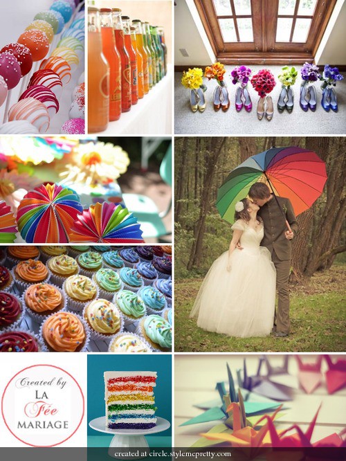 Rainbow wedding theme Inspiration needed please, Kept Elegant :  wedding rainbow theme wedding bridesmaid dresses dress cake shoes bouquet ideas inspiration 59813501270532300 RK4rWMku C