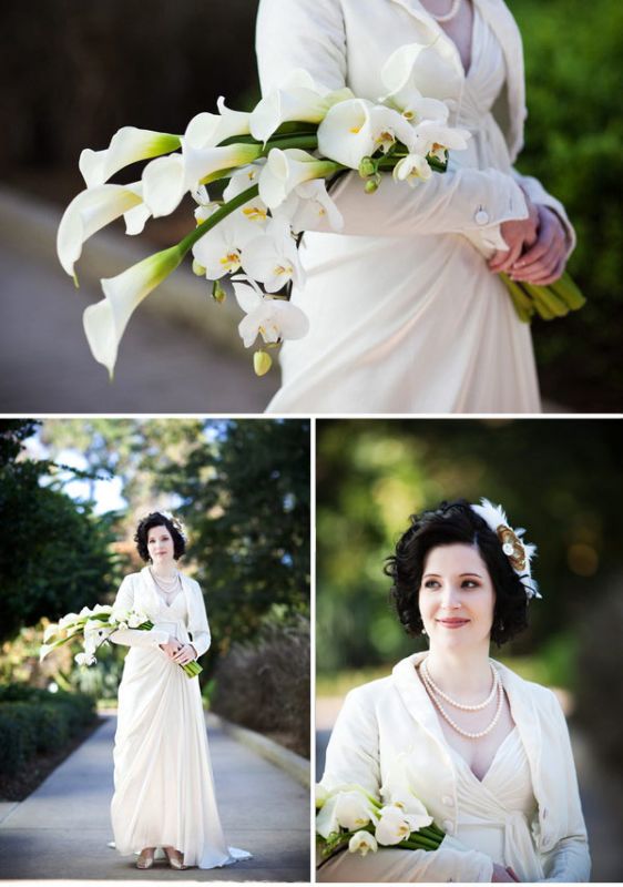 Arm bouquet for all Or not wedding Vintage Cascade Bouquet Calla