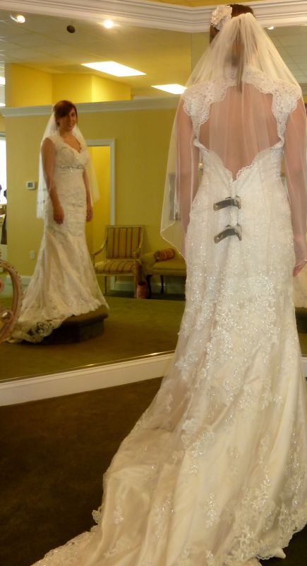 Here's my journey of dresses! Share yours! (Pic heavy) :  wedding dress journey pic pics heavy plus size 1 weight loss curvy full figured 1 005 2