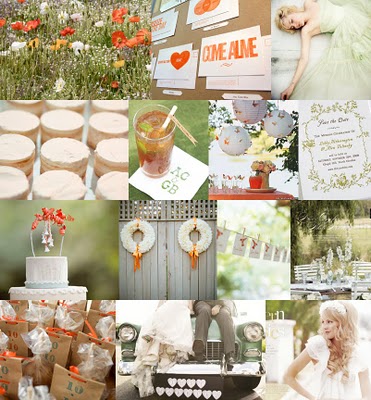 Need suggestions for wedding colors!!! : wedding color pinkgrey orange 480 Orange Poppy Summer Wedding Flowers Outdoor Wedding Veneus