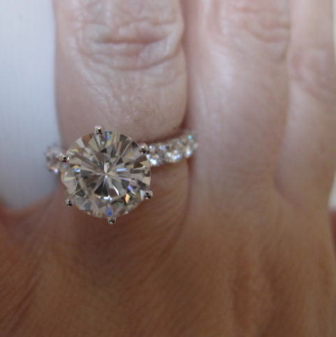 Show me your 2ct and over rings! :  wedding diamond moissanite big carat 2 carat 3 carat simulant IMG 0037