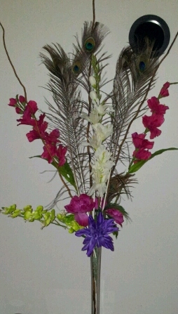 Peacock theme HELP!!! :  wedding peacock colors help theme start planning Peacock Centerpieces