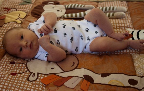 Welcome Baby SweetPea :  wedding birth announcement baby Avery Mae 2
