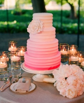 Post Your Buttercream Frosted Cakes! (Inspiration pics also welcome) :  wedding cake wedding buttercream purple Ibb 13016914116