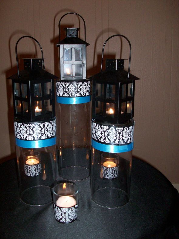 wedding centerpieces with floating candles ideas eggplant 