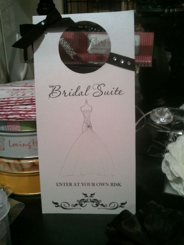 Bridal Suite Sign wedding