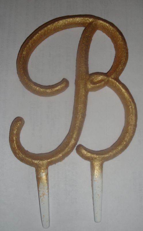 B Cake Topper