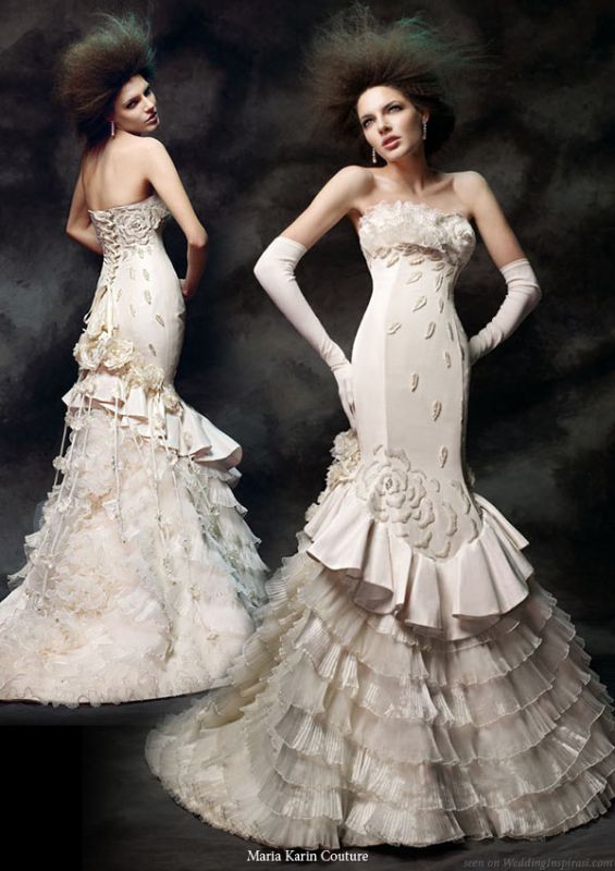 What is up with the crazy model poses?! :  wedding 2011 Maria Karin Couture Wedding