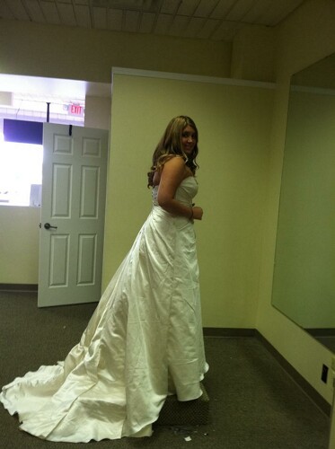Had my 2nd fitting... and she fits!  (pics) :  wedding maggie sottero christina fitting alterations Side