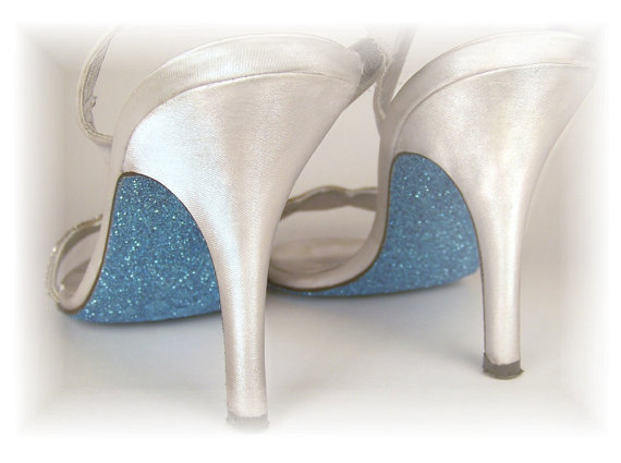 Glittered Sole Shoes wedding glitter shoes high heels sole something blue 