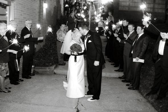 My Sparkler Send Off! : wedding sparkler Bw Sparkler