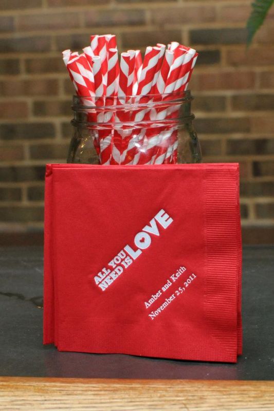 My Personalized Napkins and Striped 