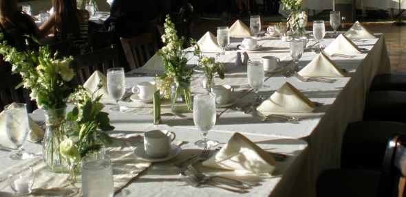 Vintage Hemstitch Table Runners & Antique Bottles, Vases, Etc! :  wedding table runners decor vintage vases flowers white ivory inspiration ceremony diy reception P9100161