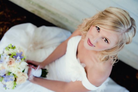 Should I dye or highlight my hair? :  wedding blonde hair hair color DSC 9384