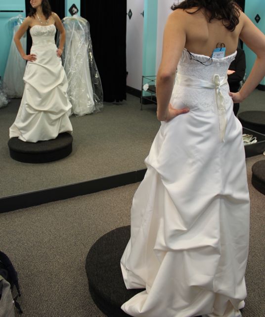 Opinion - which should i wear to daytime backyard wedding :  wedding outdoor backyard daytime fancy Mikaella