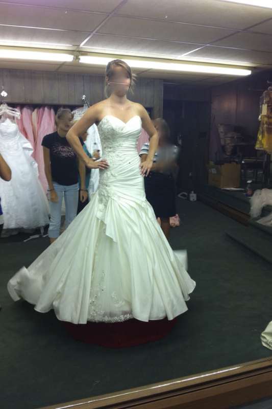 Help! I'm in Love with 2 Dresses! Help me decide! :  wedding dress decide help choose Dress 1 Second Pic
