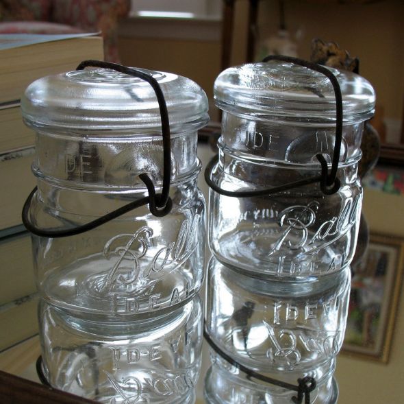 Vintage Mason Jars :  wedding vintage jars centerpieces table decoration ball jars canning jars jars 110617 Pint Ball Jars