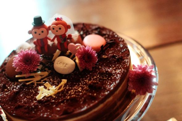 Gallery of the Day : wedding features Monkeycake My lil love monkeys cake :) : wedding Monkeycake