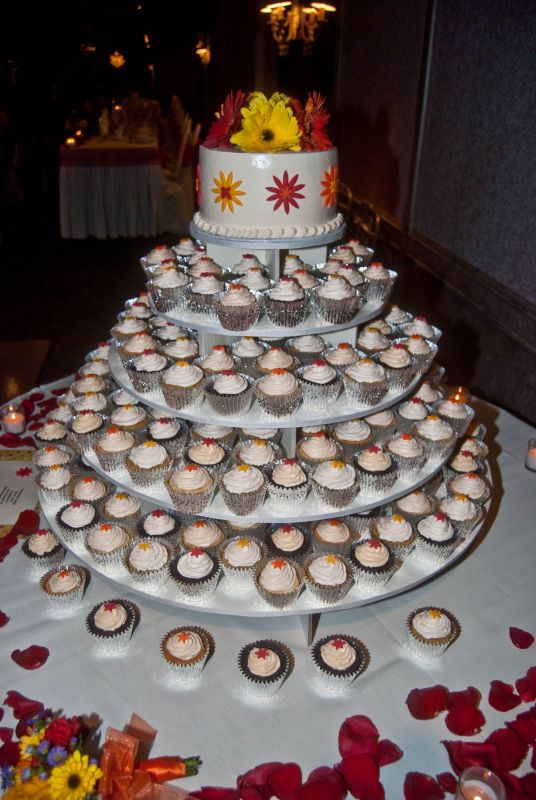  30 Large Cupcake Stand wedding cupcake stand white 5 tier cake DSC 0518