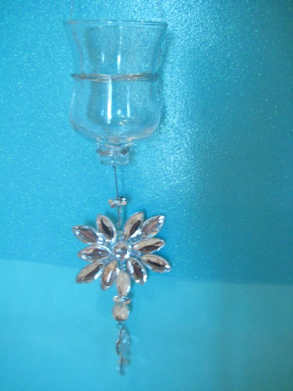 Tree Centerpieces!! :  wedding centerpieces votive hanging tealight crystal tree IMG 0340