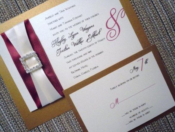 Does any one recognize this invitation? :  wedding Gold Invitation