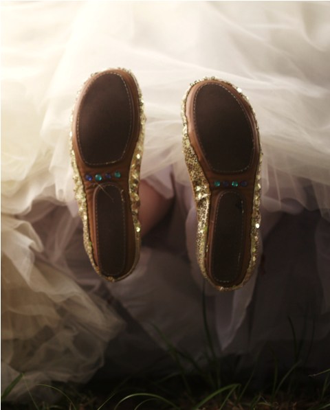 Gold Champagne Shoes Ivory Wedding Dress wedding ivory dress wedding 