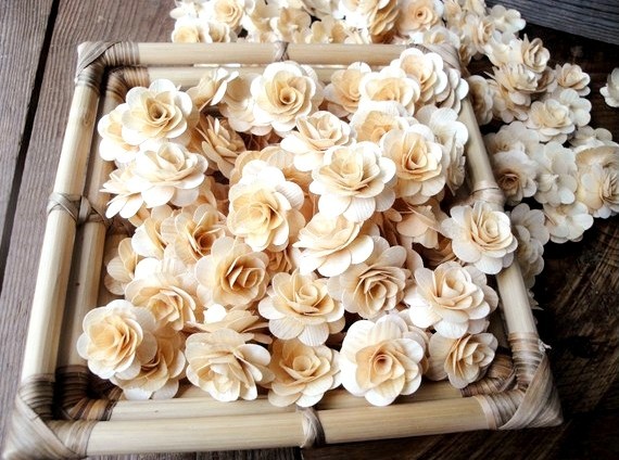 My Darling Etsy Wood Flowers :  wedding flowers wood esty accents and petals Flower2