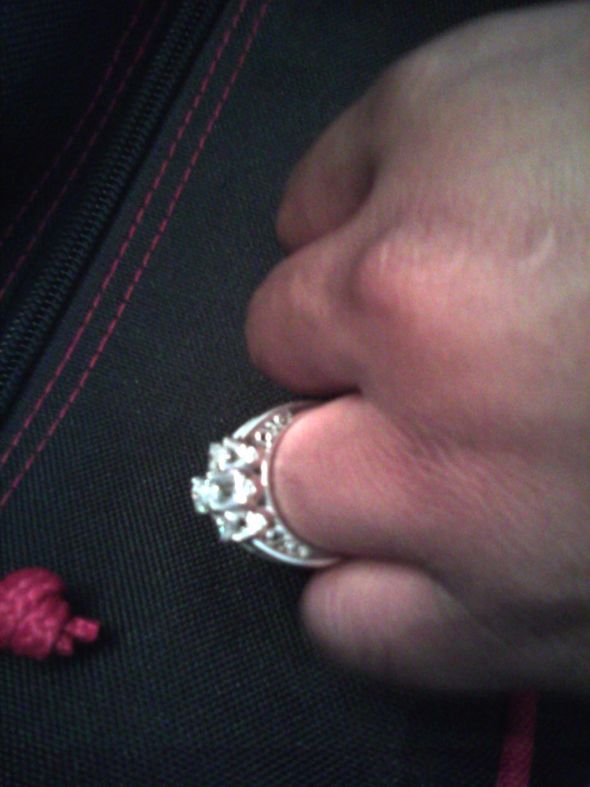 Please show me your wedding bands with three stones e-rings!! :  wedding rings three stones wedding bands CIMG0018