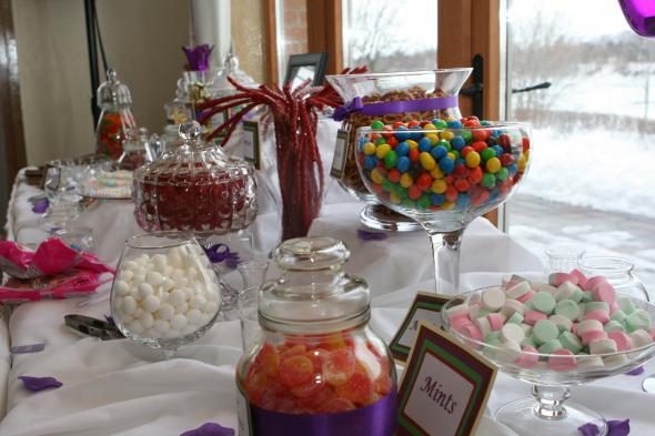 candy buffet containers. RUSTIC