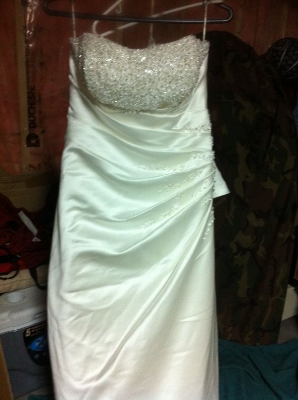 Dry cleaning the dress Need help! :  wedding dry cleaning silk pnina tornai nyc sample gown IMG 0245
