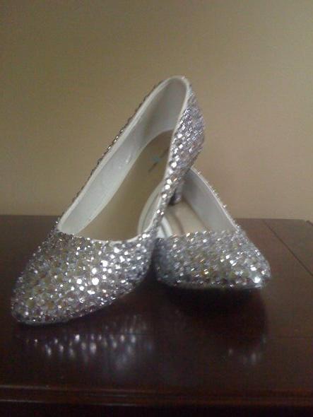 wedding bling shoes rhinestones silver inspiration diy SHOES1