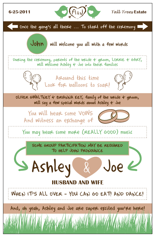 OUR LABOR OF LOVE--10  PAGE PROGRAM! :  wedding Picture3
