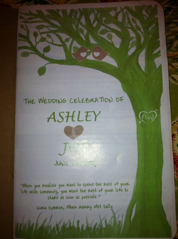 OUR LABOR OF LOVE--10  PAGE PROGRAM! :  wedding Wedding Program 002