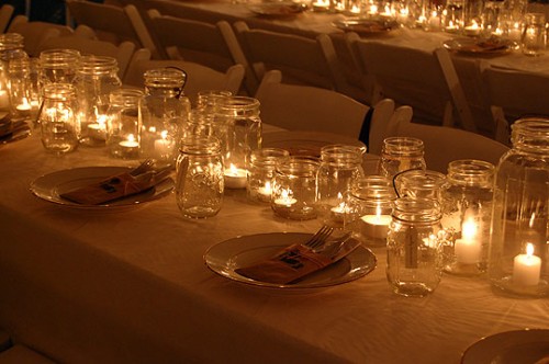  Im planning to put Mason Jars wt candles in itfor a rustic look Please 