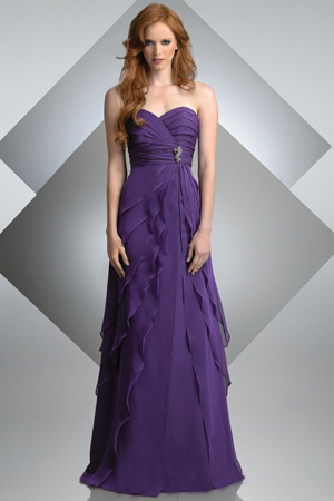 Which Bridesmaids dress is better? : wedding purple bridesmaids dress Default