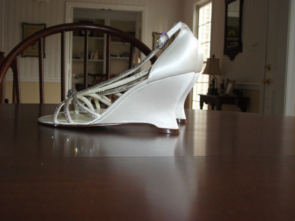  Special Occasion Wedge Heel 85 For sale wedding ivory shoes 