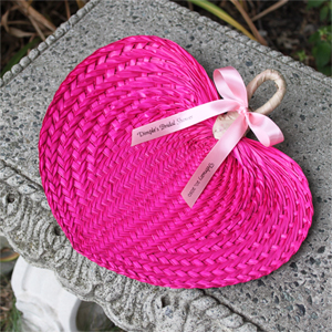 85 Fuschia Palm Fans : wedding hot pink fuschia favors fans pink ceremony reception Hot Pink Palm Hand Fans