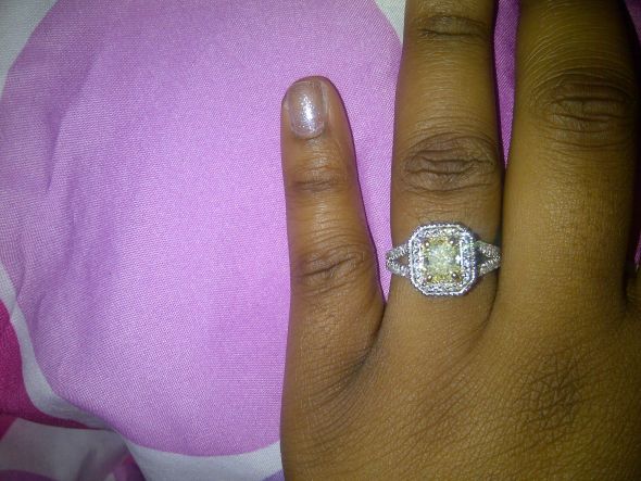 Yellow Diamond!! :  wedding yay E Ring