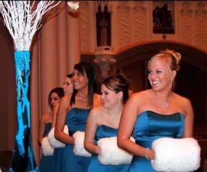 Say NO to flowers! :  wedding parasols no flowers purple Muffs