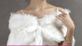 Dress and accessories (Winter/Spring Fever!) :  wedding faux fur 1 stole wrap strapless winter spring march full figured 1 plus accessories Faux Fur Wrap Shawl