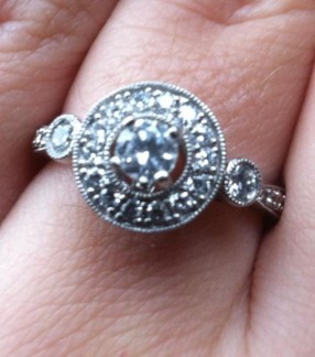 How amazing is this ring!? (Art Deco Ring) :  wedding ring art deco waiting Engagementring