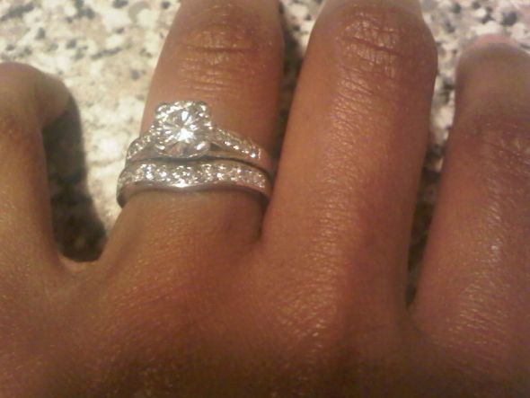 Bee's with curved wedding bands of any kind :  wedding curved band chevron band wedding bands IMG00470 20110619 1854