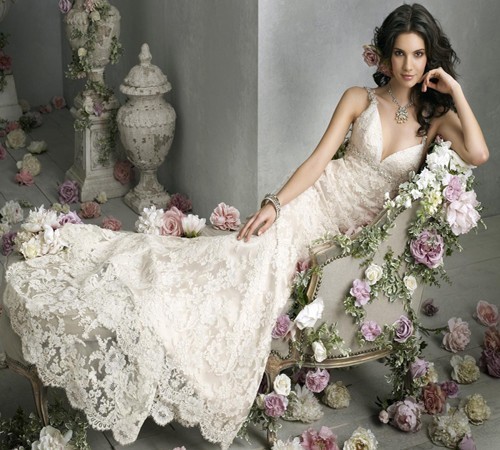 wedding vintage lace wedding gown Vintage Lace 1 year ago