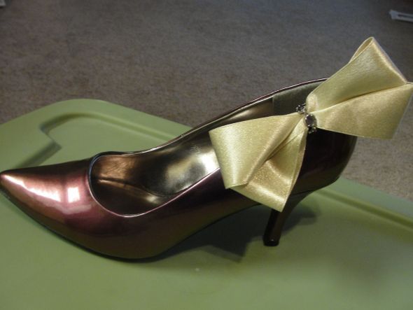 DIY Bow Shoe Clip wedding shoes diy shoe clip DIY 001