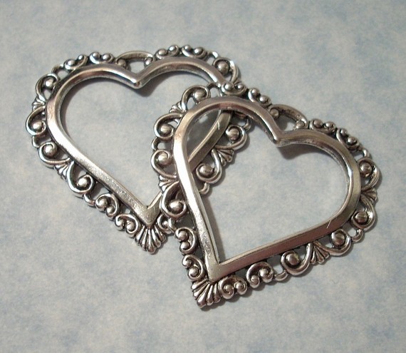 wedding heart shoe clips vintage heart metal shoe clip diy