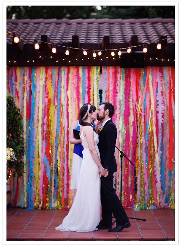  Ideas wedding rainbow wedding Diy Streamer Backdrop Bridal Musings 