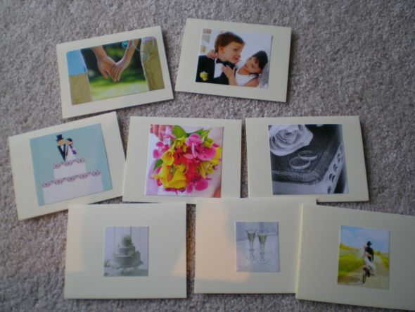 DIY Thank You Notes reuse wedding shower cards wedding cards reuse re use