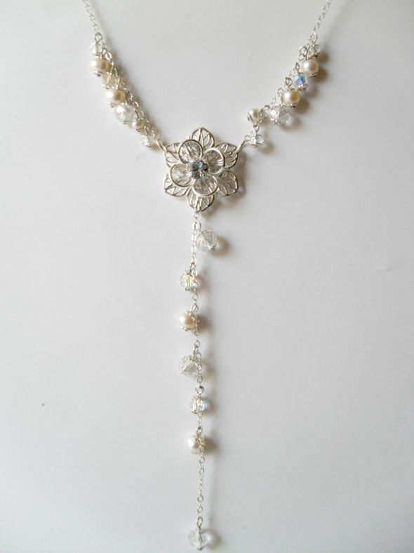 Affordable Bridal jewelry with a glamorous touch. Necklaces, earrings, bracelets : wedding bridal jewelry pearl necklace bridesmaids gifts jewelry sets necklaces earrings crystals white silver bridesmaids jewelry pearl stud earrings bridesmaid necklace pearl jewelry wedding jewelry rhinestones bracelet Bridal Necklace Pearls Crystals Irina 3