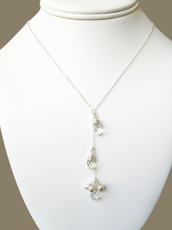 Affordable Bridal jewelry with a glamorous touch. Necklaces, earrings, bracelets : wedding bridal jewelry pearl necklace bridesmaids gifts jewelry sets necklaces earrings crystals white silver bridesmaids jewelry pearl stud earrings bridesmaid necklace pearl jewelry wedding jewelry rhinestones bracelet Lili Crystal Necklace 5