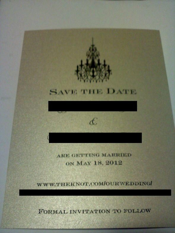 Friend swiped my invitation DIY.... :  wedding invitation Save The Date
